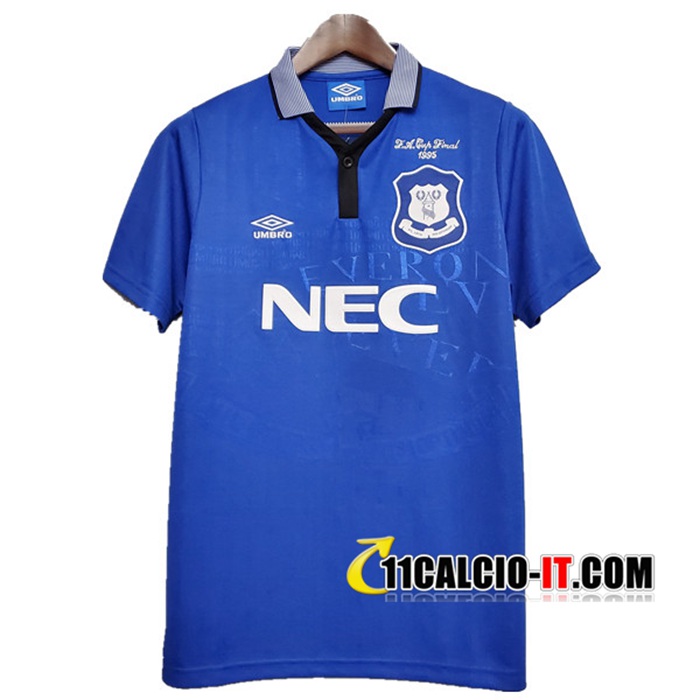 Crea Maglia Calcio FC Everton Retro Prima 1994/1995