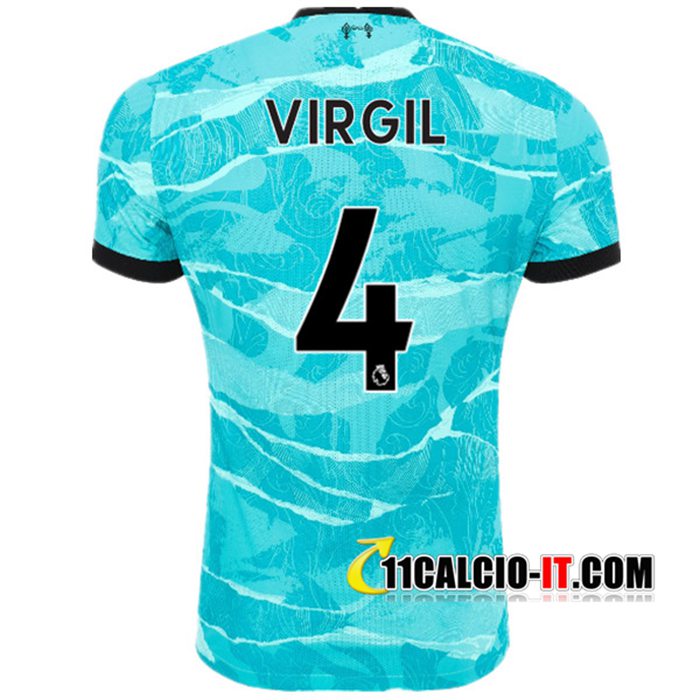 Tutte Le Maglia Calcio FC Liverpool (VIRGIL 4) Seconda 2020/2021
