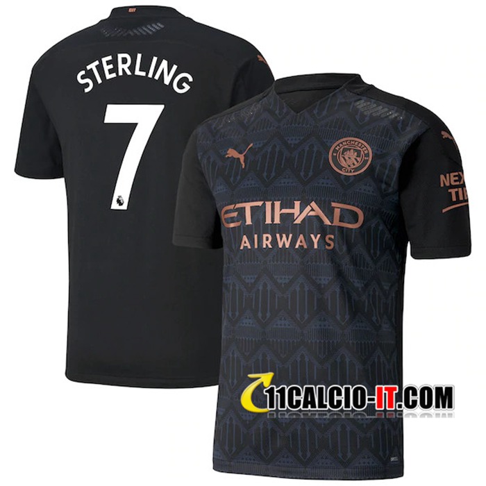 Crea La Tua Maglia Calcio Manchester City (Sterling 7) Seconda ...