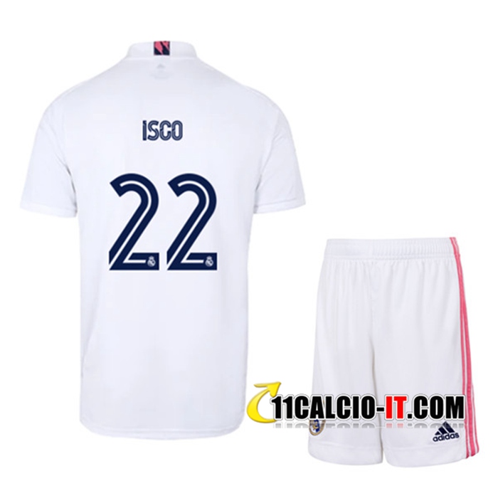 Offerta Maglia Calcio Real Madrid (ISCO 22) Bambinos Prima 2020/2021