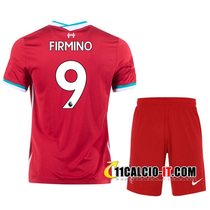 Crea La Tua Maglia Calcio FC Liverpool (FIRMINO 9) Bambinos Prima ...