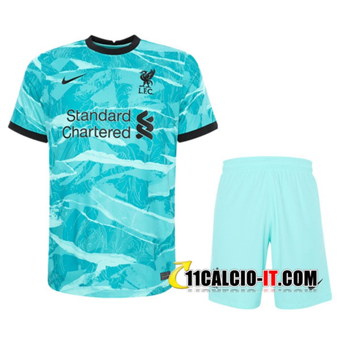 Collezione Kit Maglia Calcio FC Liverpool Seconda Pantaloncini ...