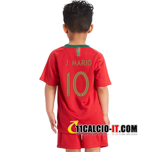 Maglia Calcio UEFA Euro 2020 Portogallo (BERNARDO 10) Bambino Seconda
