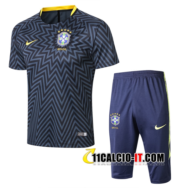 Outlet T Shirt Allenamento Brasile Blu 2021/2022