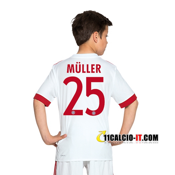 Nuova Terza Maglia Bayern Monaco (Muller 25) Bambino 2017/18 ...