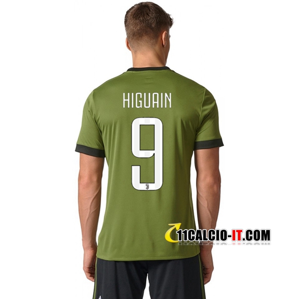 Nuove Terza Maglia Juventus Higuain 9 2017 18 personalizzata