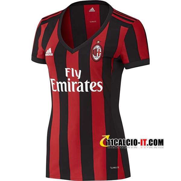Nuove Prima Maglia AC Milan Donna 2017 18 personalizzare