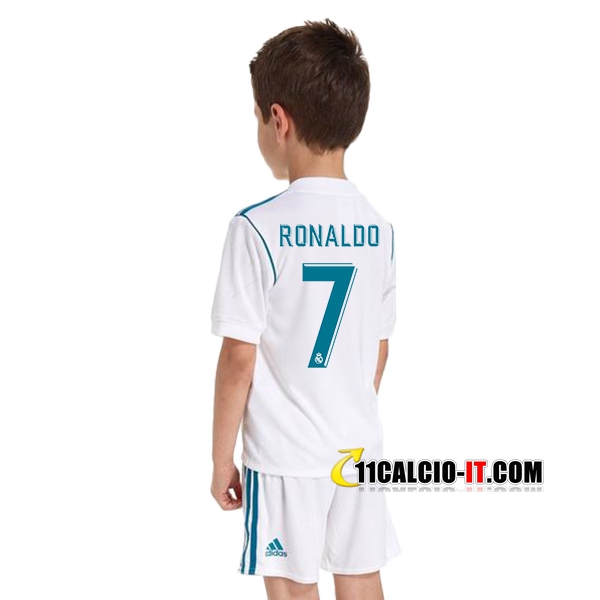 Nuove Prima Maglia Real Madrid RONALDO 7 Bambino 2017 18