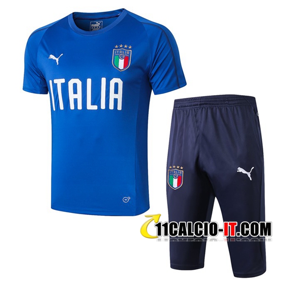 Nuove Pre-partita Kit Maglia Allenamento Italia Pantaloni 3/4 ...