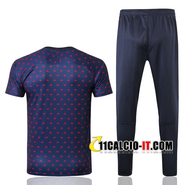 Nuove Pre-partita Kit Maglia Allenamento PSG Pantaloni Blu/Rosso ...