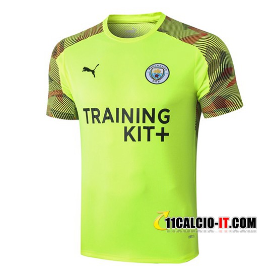 Nuove Kit T Shirt Allenamento Manchester City Pantaloni Blu ...