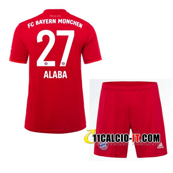 Nuove Maglia Calcio Bayern Monaco (THIAGO 6) Bambino Prima 2019/20 ...