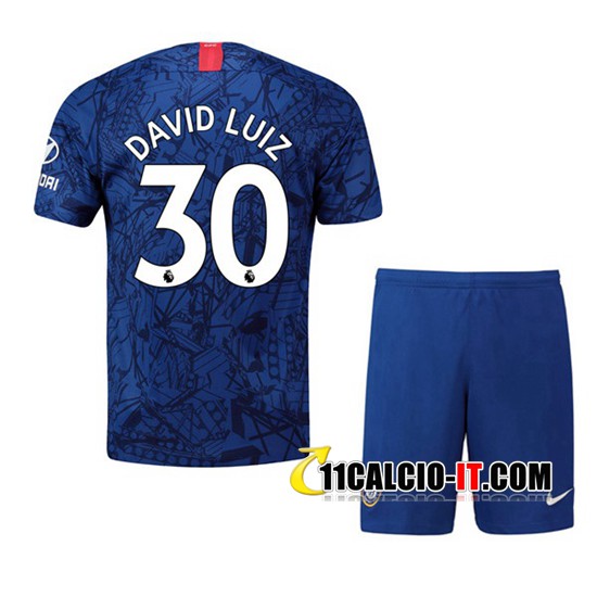Nuove Maglia Calcio FC Chelsea (David Luiz 30) Bambino Prima 2019 ...