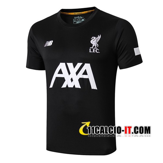 Nuove T Shirt Allenamento FC Liverpool AXA Nero 2019-2020