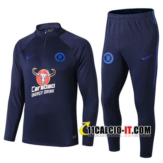 Nuove Tuta Calcio FC Chelsea Blu Scuro 2019 20 Tailandia