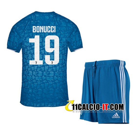 Nuove Maglia Calcio Juventus (BONUCCI 19) Bambino Terza 2019/20 ...