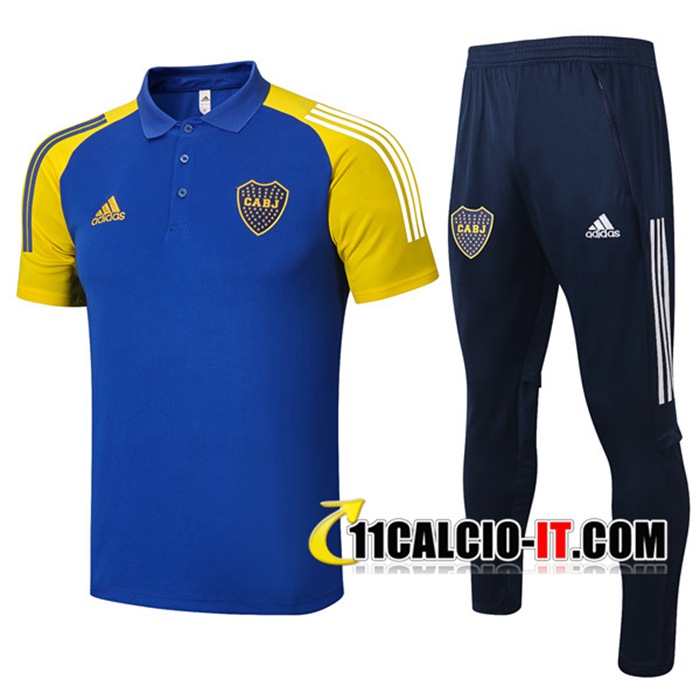 Negozio Kit Maglia Polo Boca Juniors Pantaloni Blu 2020/2021