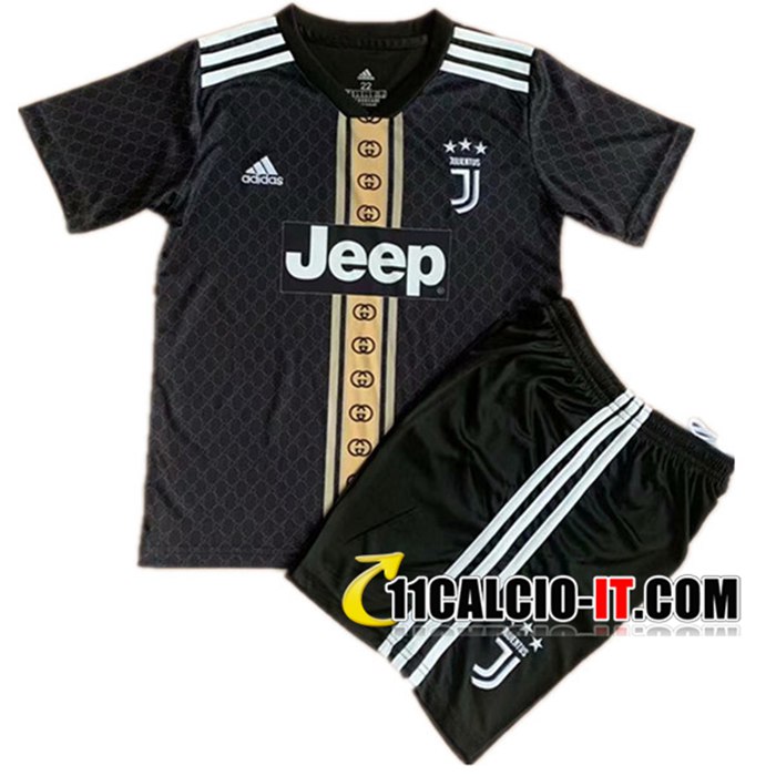 Collezione Maglie Calcio Juventus Bambino Concept Edition Nero 2021 2022