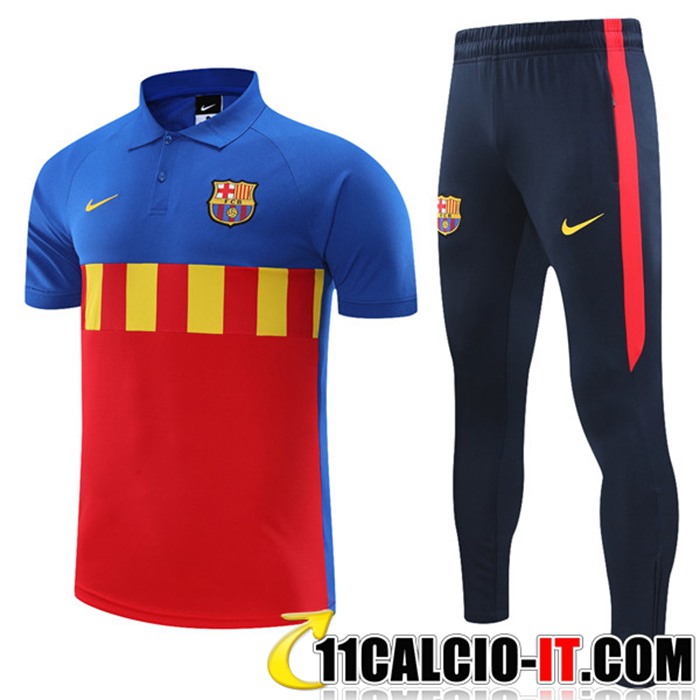 Dove Comprare Kit Maglia Polo FC Barcellona Pantaloni Blu/Rosso ...