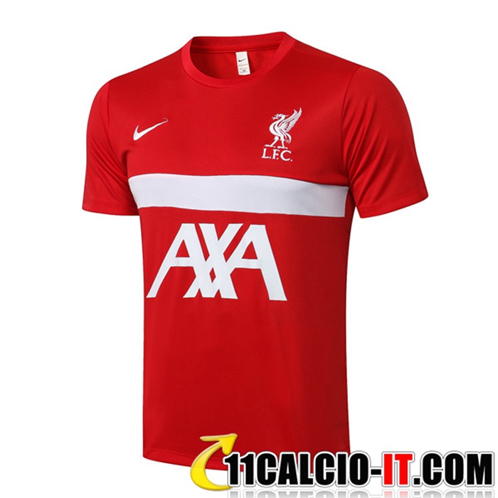 Nuove T Shirt Allenamento FC Liverpool AXA Rosso 2019-2020