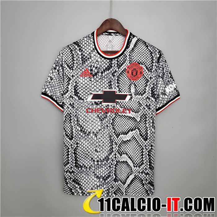Ingrosso T Shirt Allenamento Manchester United Nero/Bianca 2021/2022