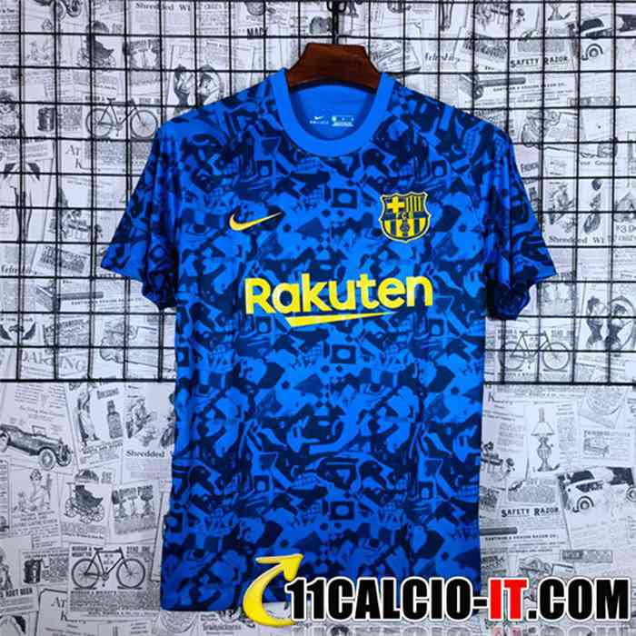 Vendita T Shirt Allenamento FC Barcellona Blu 2021/2022