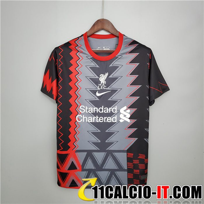 Sito T Shirt Allenamento FC Liverpool Grigio/Rosso/Nero 2021/2022