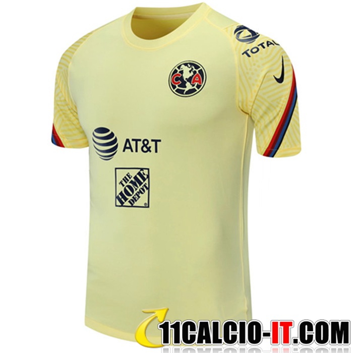 Offerte T Shirt Allenamento Club America Giallo 2021/2022