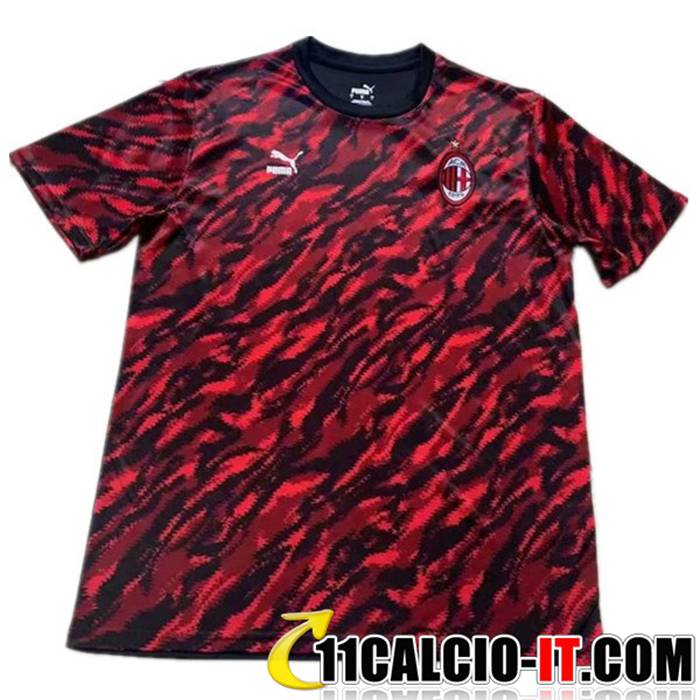 Negozio T Shirt Allenamento AC Milan Nero/Rosso 2021/2022