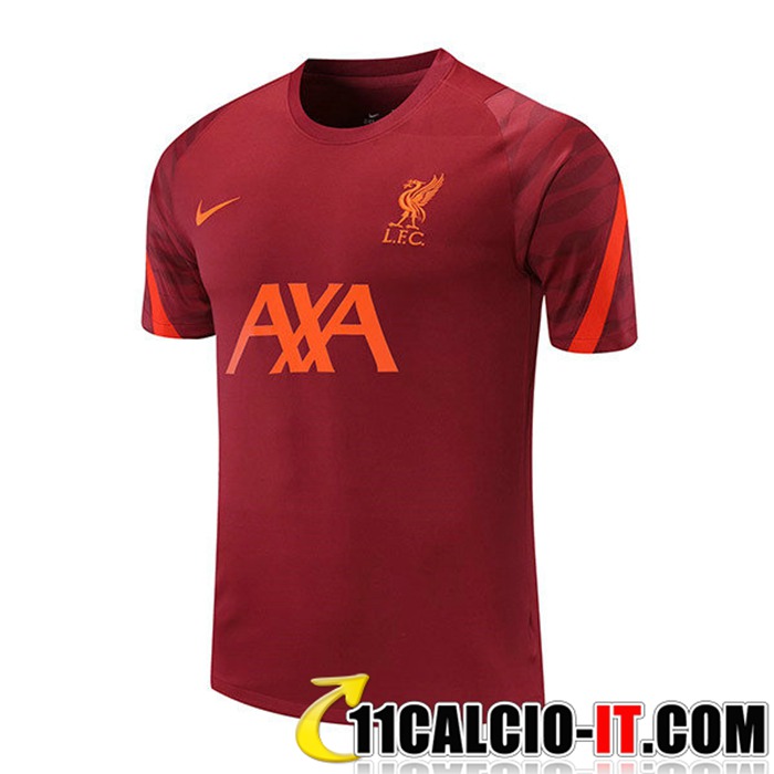 Personalizza T Shirt Allenamento FC Liverpool Rosso 2021/2022