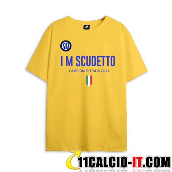 Numeri Per T Shirt Allenamento Inter Milan Scudetto Giallo 2021
