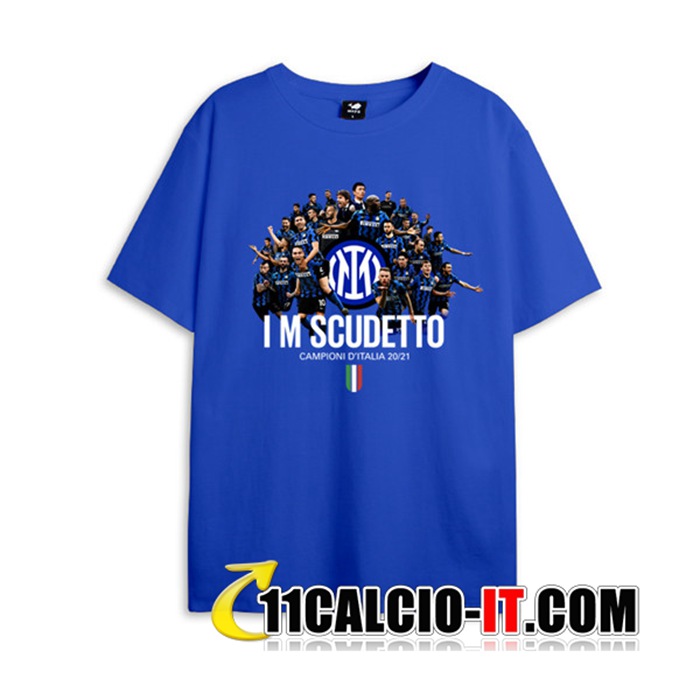 Store T Shirt Allenamento Inter IM Scudetto Blu 2021