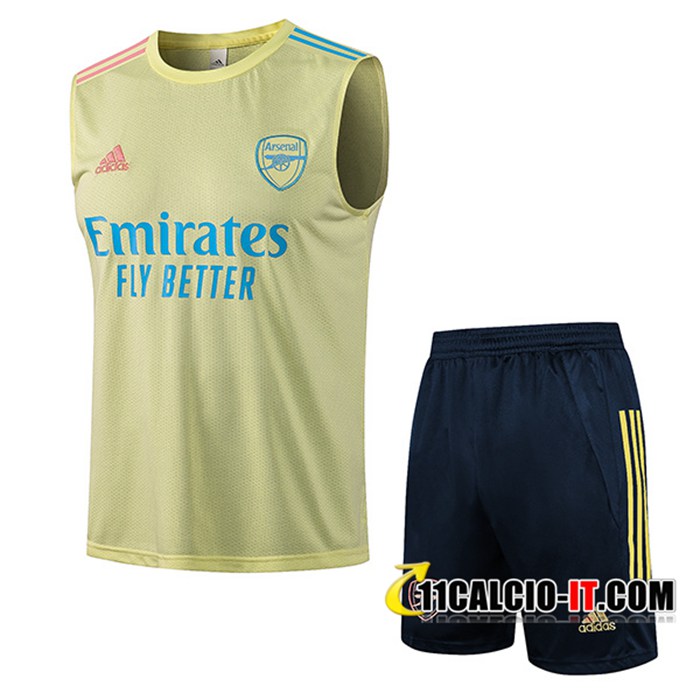 Nuove Kit Maglia Allenamento Arsenal Pantaloni Giallo 2020/21 ...