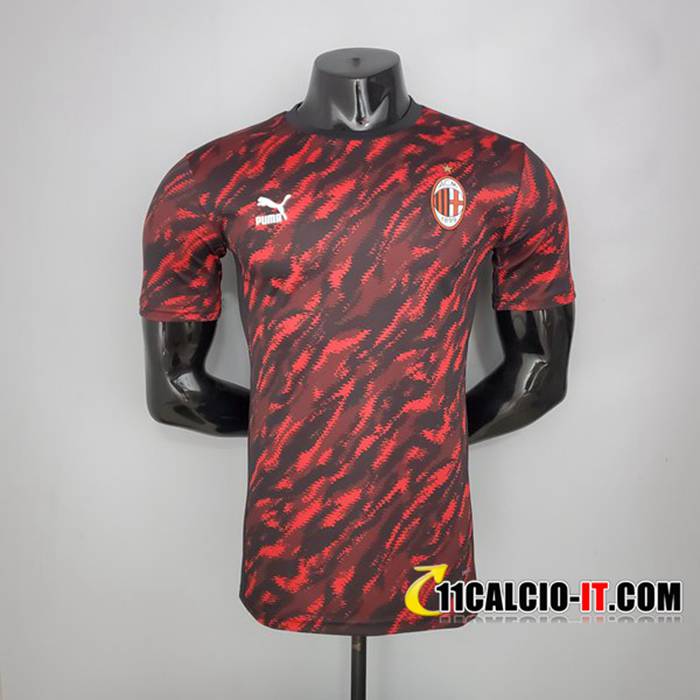 Personalizza T Shirt Allenamento AC Milan Player Version Rosso/Blu ...