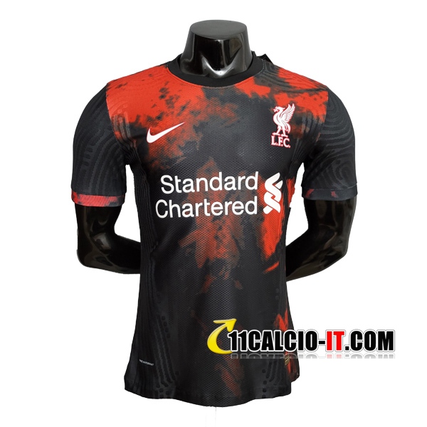 Nuove T Shirt Allenamento FC Liverpool Nero 2020/2021 | Tailandia