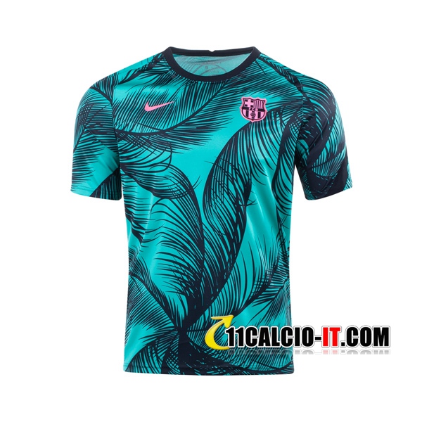 Nuove T Shirt Allenamento FC Barcellona Verde 2020/2021 | Tailandia