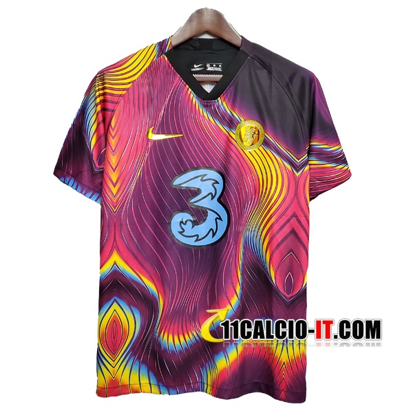 Nuove T Shirt Allenamento FC Chelsea Rosso 2020/2021 | Tailandia