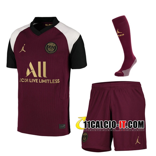 Kit Maglia Calcio PSG Terza (Pantaloncini Calzettoni) 2020/2021