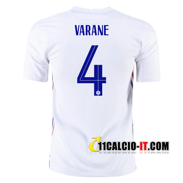 Maglia Calcio Francia (Varane 4) Seconda UEFA Euro 2020