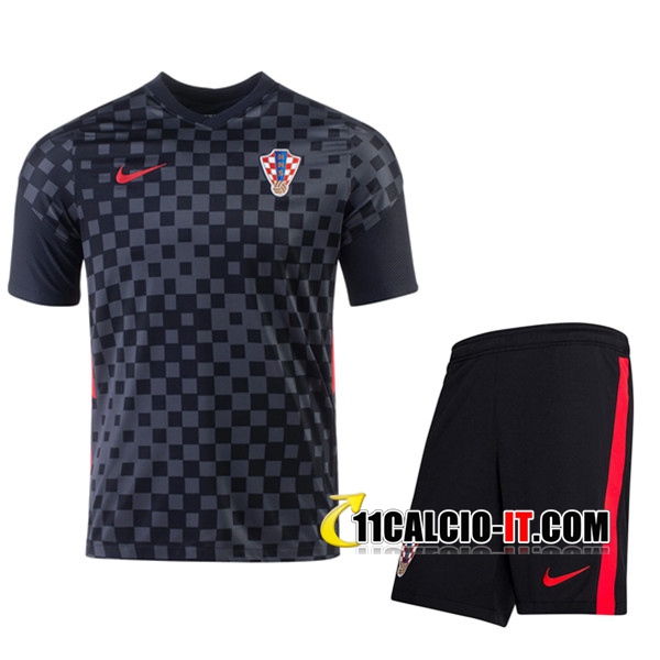 Kit Maglia Calcio Croazia Seconda Pantaloncini 2020/2021