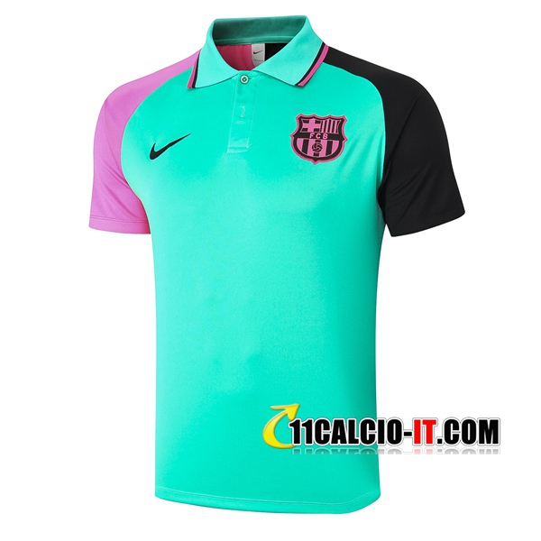 Nuove Kit Maglia Polo FC Barcellona Pantaloni Verde 2020/21 ...