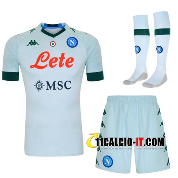 Crea Kit Maglia Calcio SSC Napoli Prima Pantaloncini 2020/2021