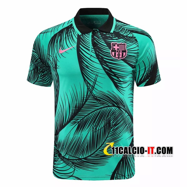 Nuove Maglia Polo FC Barcellona Verde 2020/21 | Tailandia