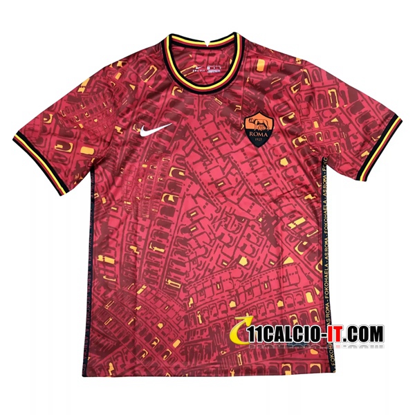 Nuove T Shirt Allenamento AS Roma Rosso 2020/21 | Tailandia