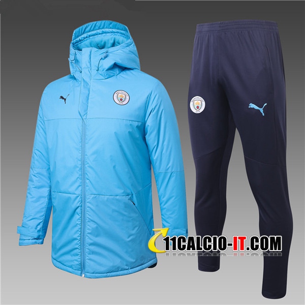 Nuove Piumino Calcio Manchester City Blu Pantaloni 2020-2021 ...