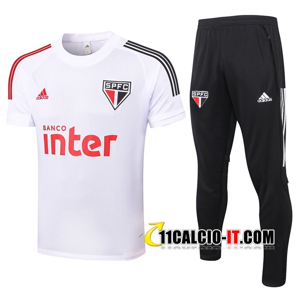Nuove Kit Maglia Allenamento Sao Paulo FC Pantaloni Bianco 2020 ...