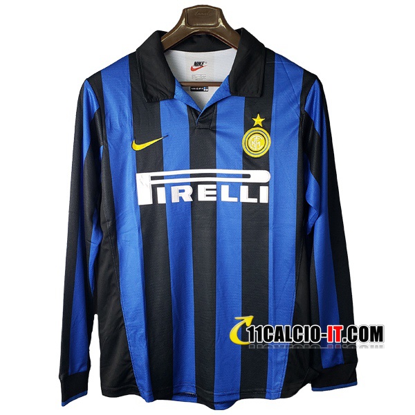 Maglia Calcio Inter Milan Retro Prima Maniche lunghe 1997/1998