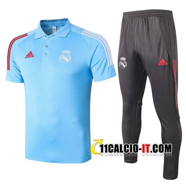 Nuove Kit Maglia Polo Real Madrid Pantaloni Blu Verde 2020/21 ...