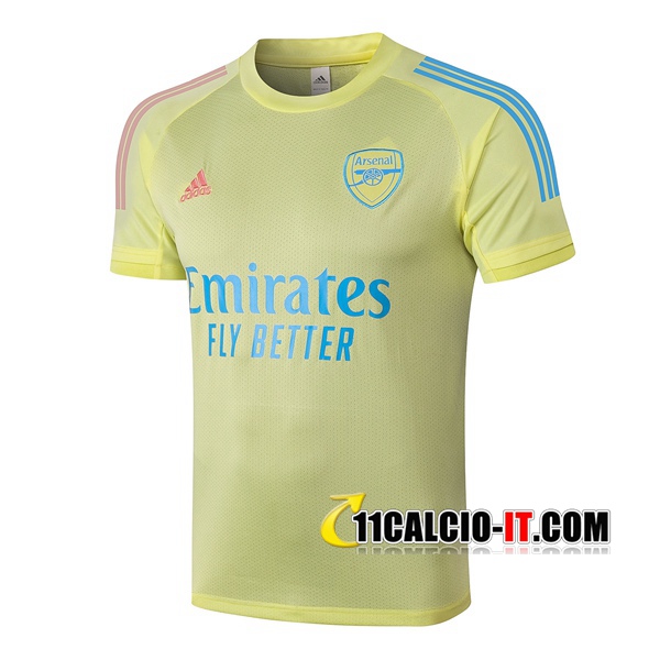 Nuove T Shirt Allenamento Arsenal Giallo 2020/21 | Tailandia
