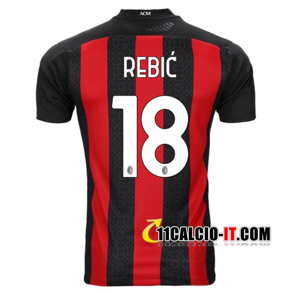 Nuove Maglia Calcio Milan AC (REBIC 18) Prima 2020/21 | Tailandia